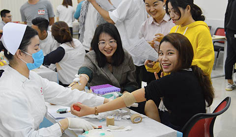 廣東東方雨虹開展無償獻血周活動